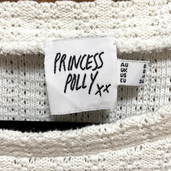 Princess Polly Ivory Textured Crop Top - Picture 2 of 6